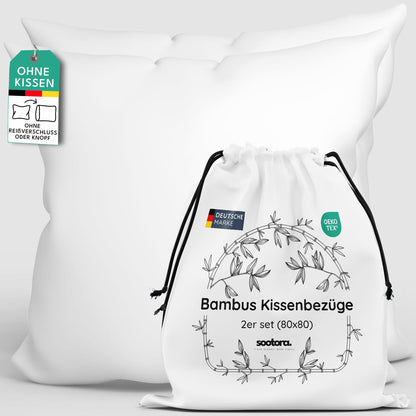 Bambus Kissenbezuge Set